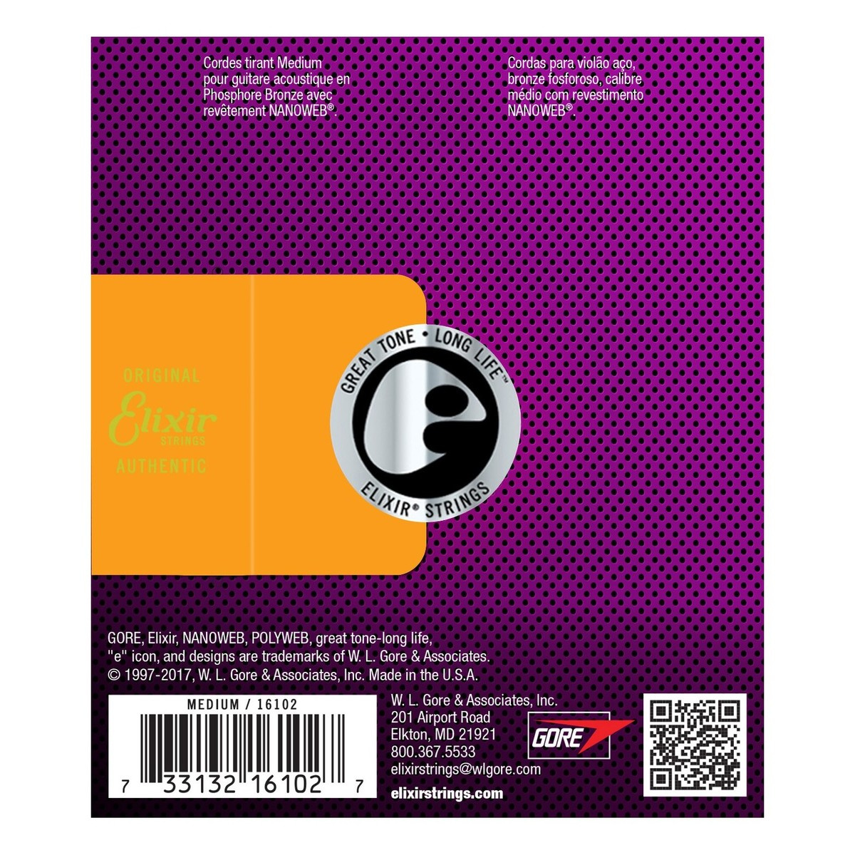Elixir PBM Nanoweb Phosphor Bronze 13-56