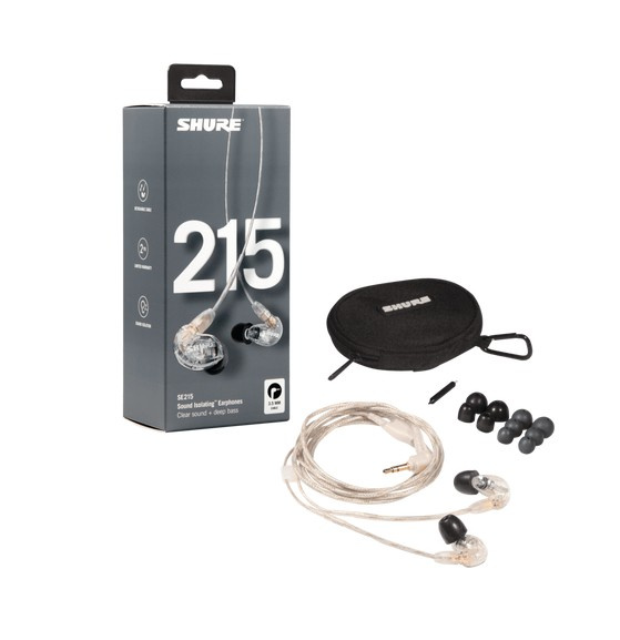 Shure SE215 Pro In-Ear - clear