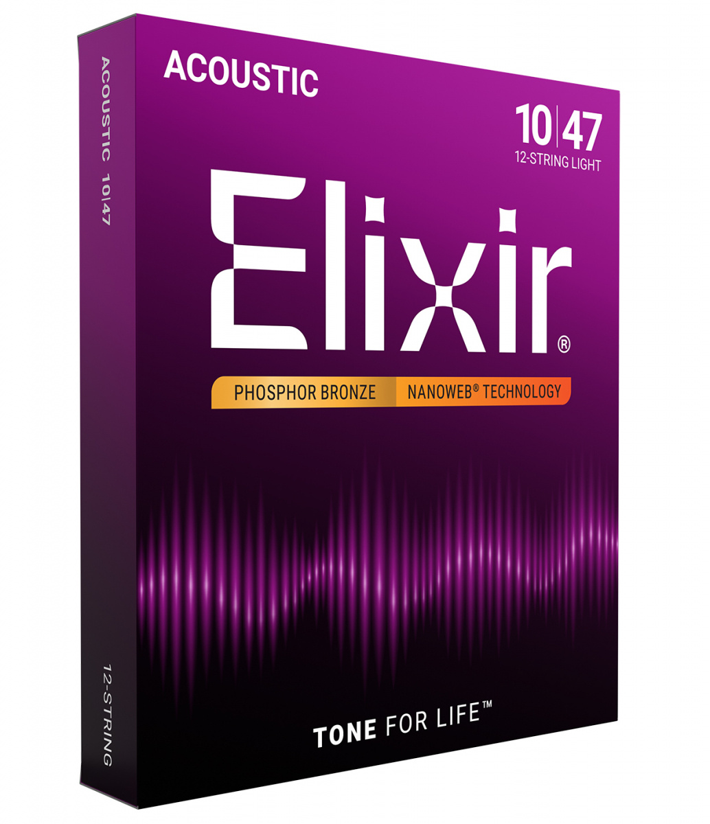 Elixir PBXL12 Phosphor Bronze 10-47 [12-str]