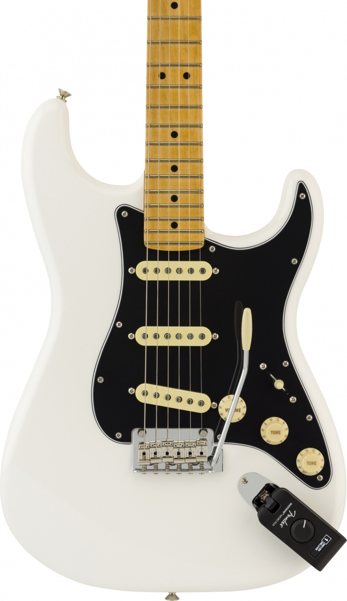 Mustangen sitter i en stratocaster