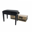 Pianostol i polerad svart