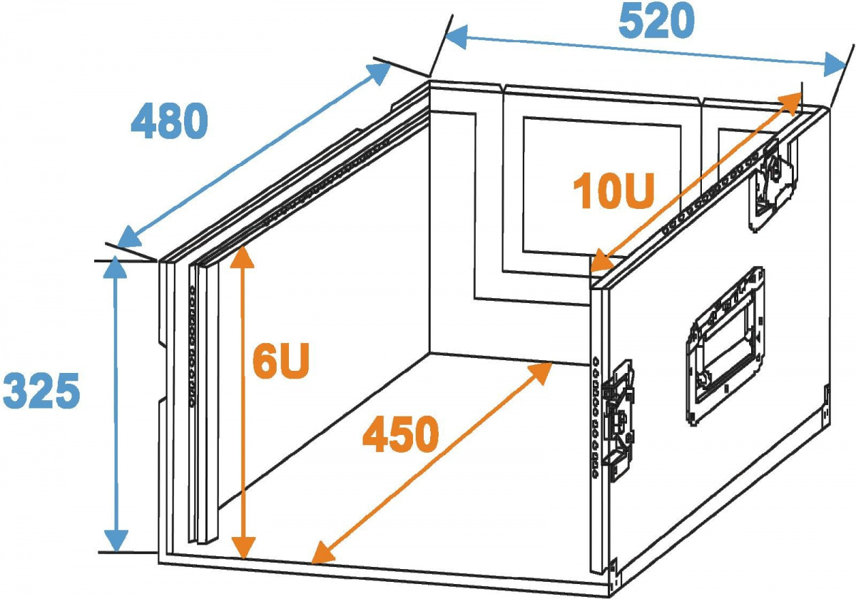 Roadinger Combo Case [10u+6u]