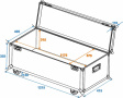 Roadinger Universal Transport Case 120x40cm - begagnat Roadinger Universal Transport Case 120x40cm - begagnat