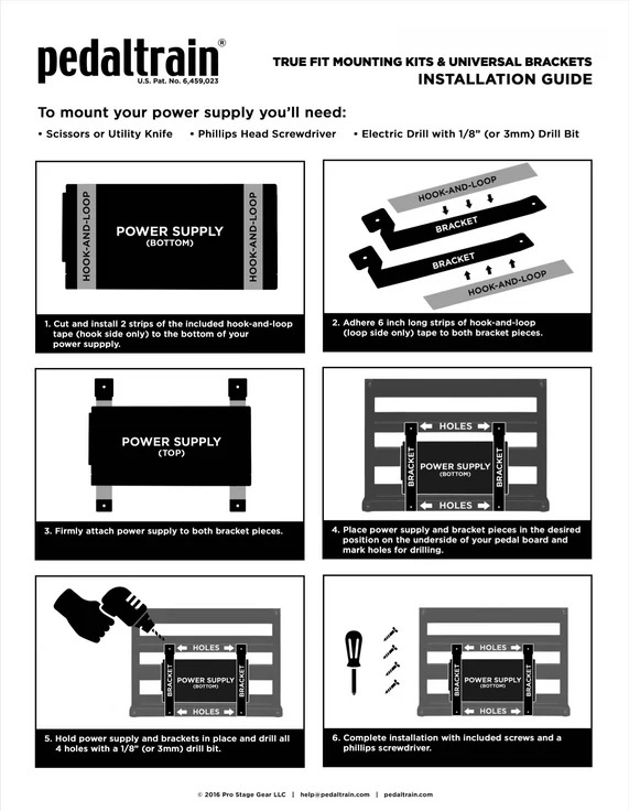 Pedaltrain True Fit Universal Mounting [classic series]