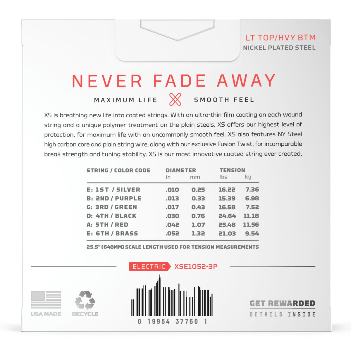 DAddario XSE1052-3P 10-52 [3-pack]