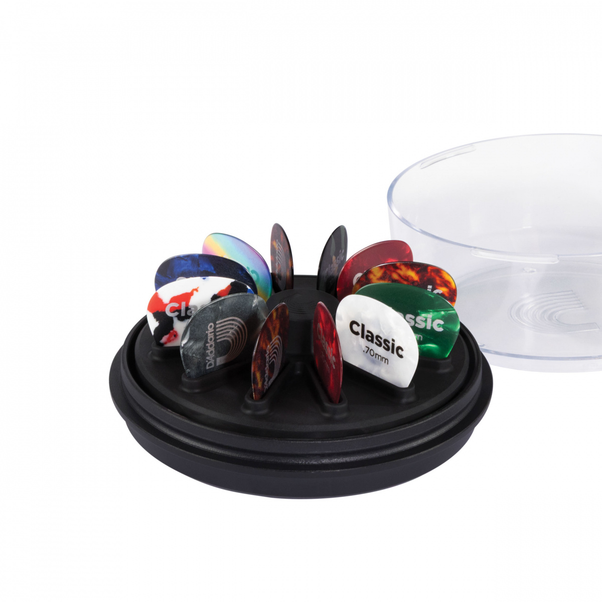 D''Addario Pick Holder 360 med plats för upp till 12 plektrum