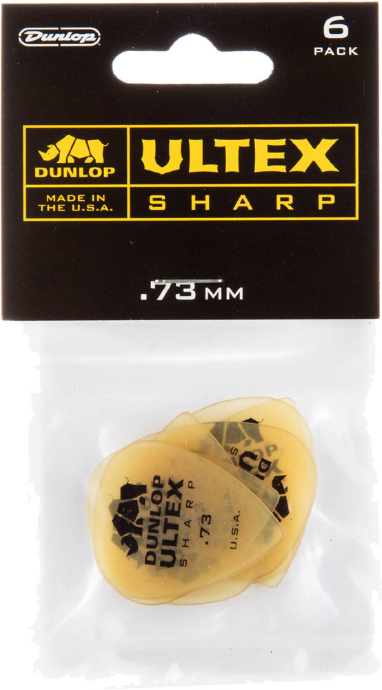 Dunlop Ultex Sharp Plektrum 0.73 [6-pack]