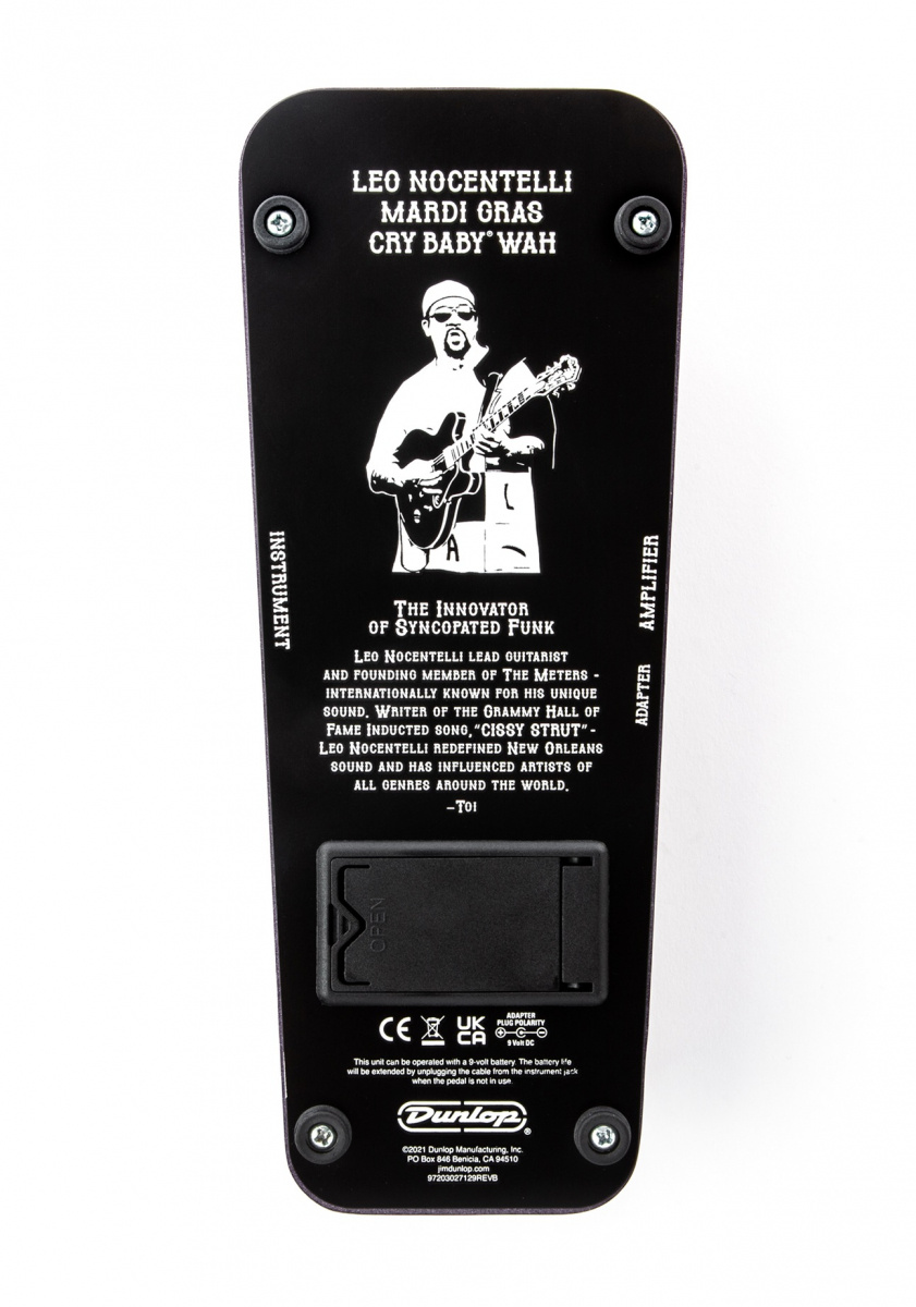 Dunlop LN95 Leo Nocentelli Mardi Gras Cry Baby Wah