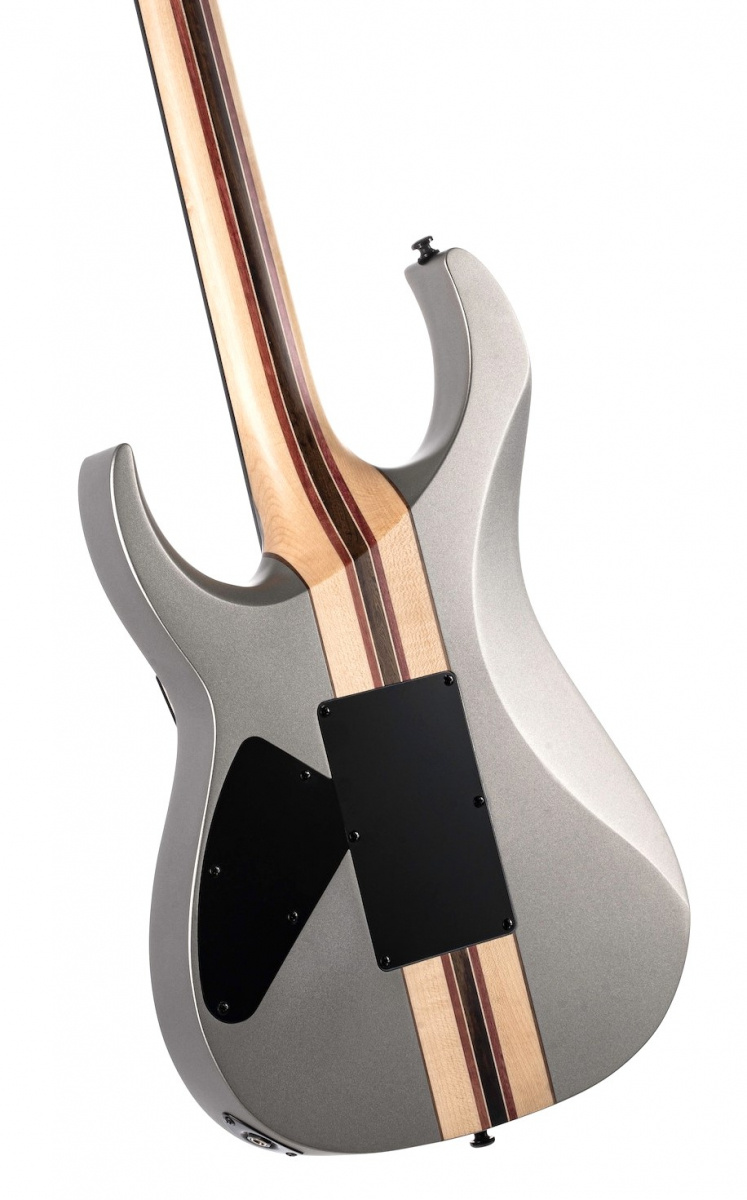 Baksidan av en Cort X500 Menace elgitarr Gray Satin
