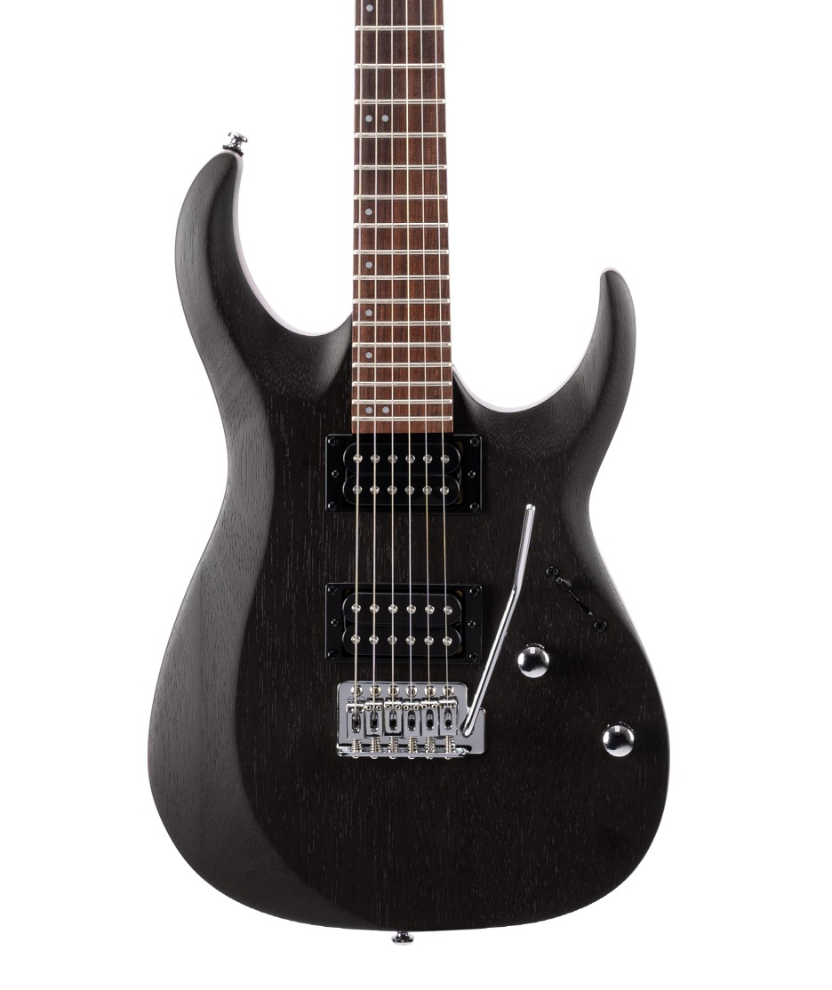 Cort elgitarr med humbuckermikrofoner och l�ttspelad hals.