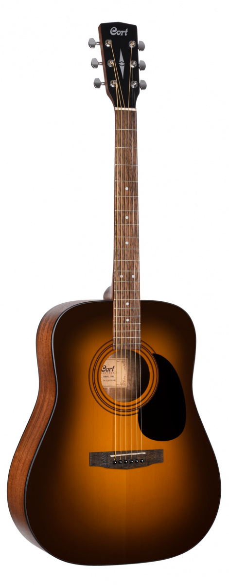 St�lstr�ngad akustisk gitarr i snygg sunburst finish fr�n Cort