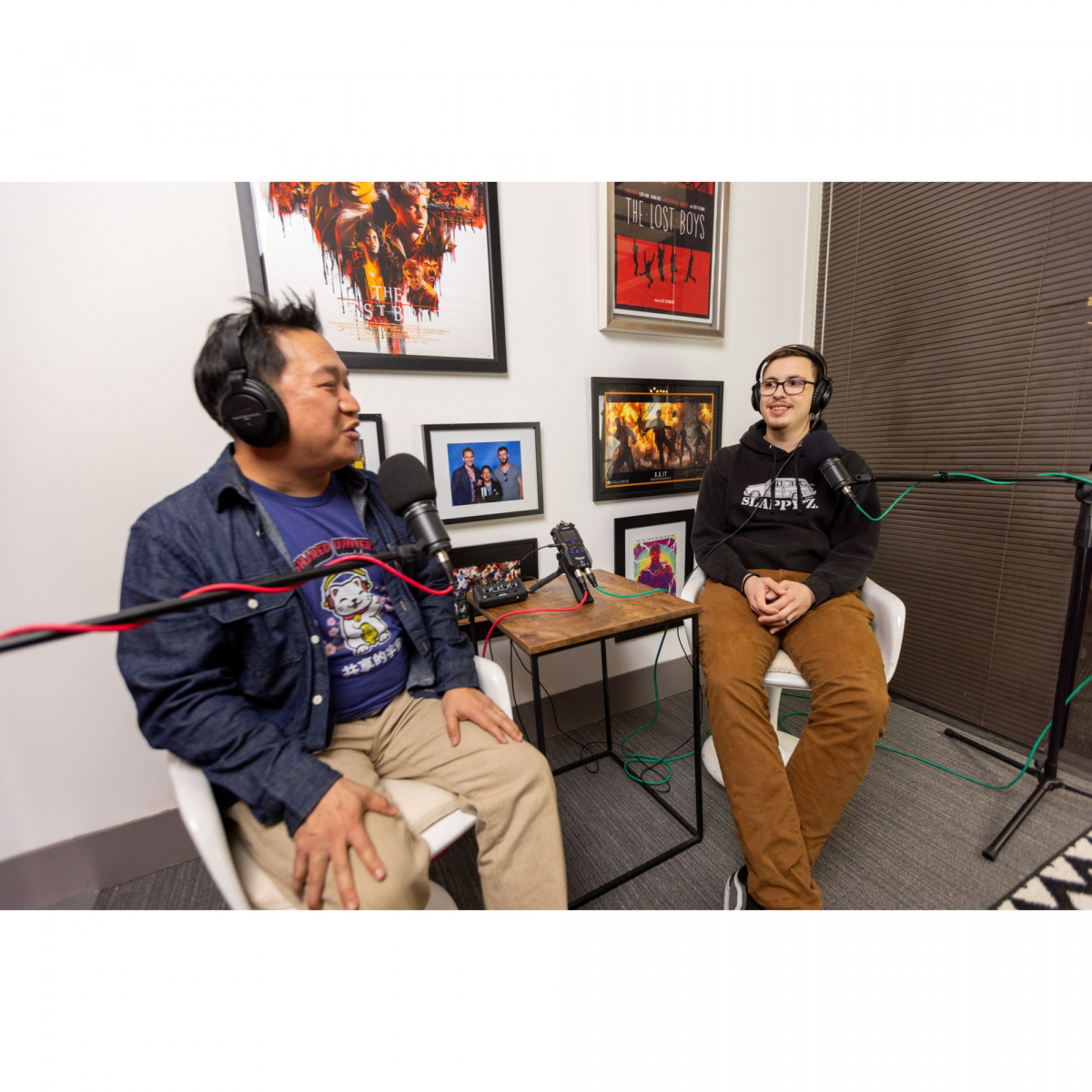 Portabel inspelare med tv� extra mikrofoning�ngar!