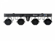 Eurolite LED KLS-402 AIR Eurolite LED KLS-402 AIR LED ljusset med fyra individuellt styrbara RGB/WW-spotlights monterade på tvärbalk för scen- och eventbelysning med trådlös styrning.