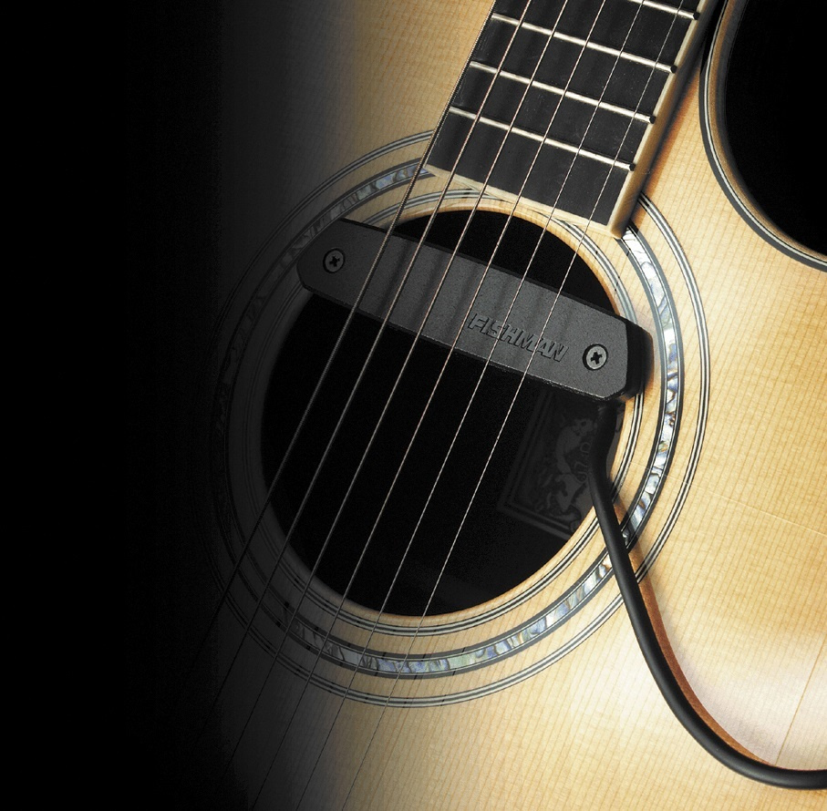 Ljudh�lsmikrofonen monterad med kabeln utv�ndigt