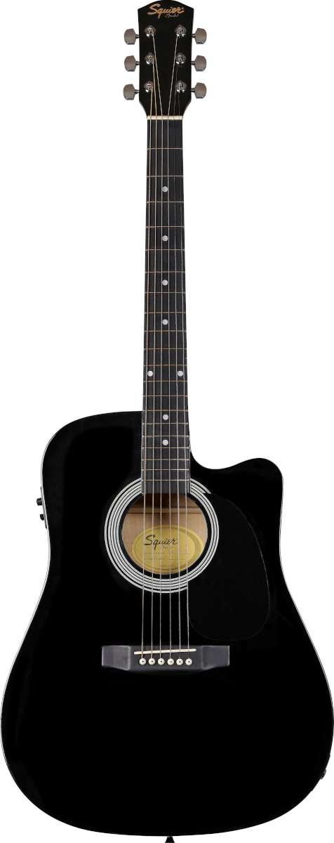Squier SA-105CE St�lstr�ngad - Black [mic]