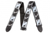Fender Monogram Strap - Light Grey/Blue