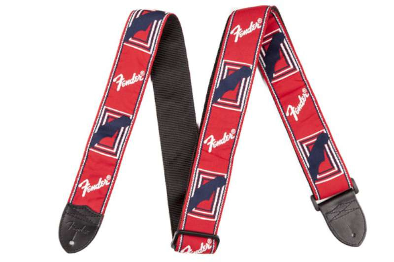 Fender Monogram Strap - Red/White/Blue