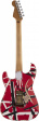 EVH Striped Series Frankie Baksidan av en EVH Striped Series Frankenstein Frankie elgitarr