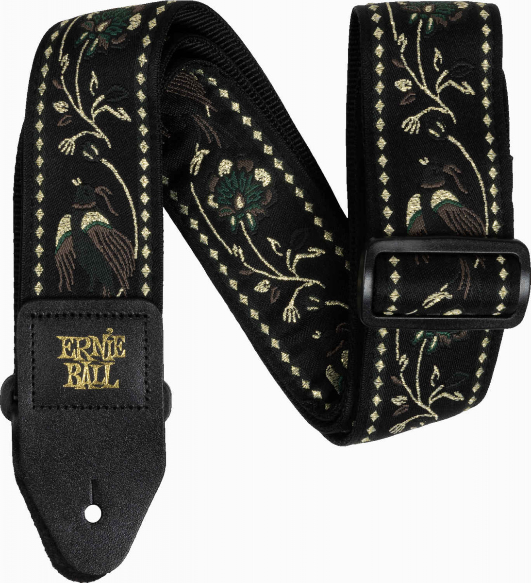 Ernie Ball 5372 Black Pheasant axelband f�r gitarr och bas