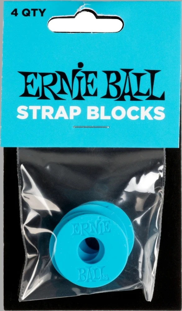 Ernie Ball 5619 Strapblock 4-pack i bl� f�rg