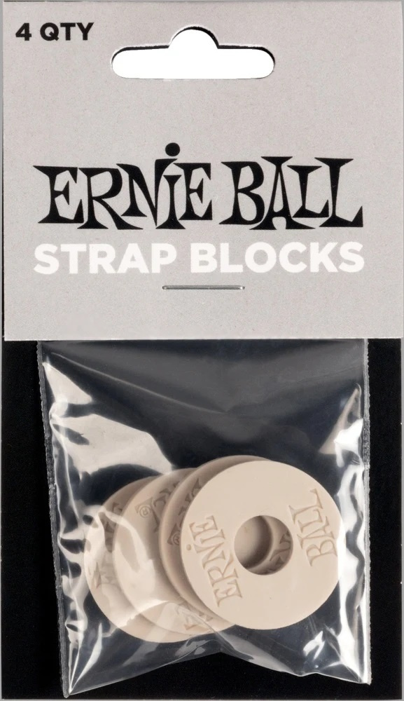 Ernie Ball 5625 Strapblocks 4-pack i gr� f�rg
