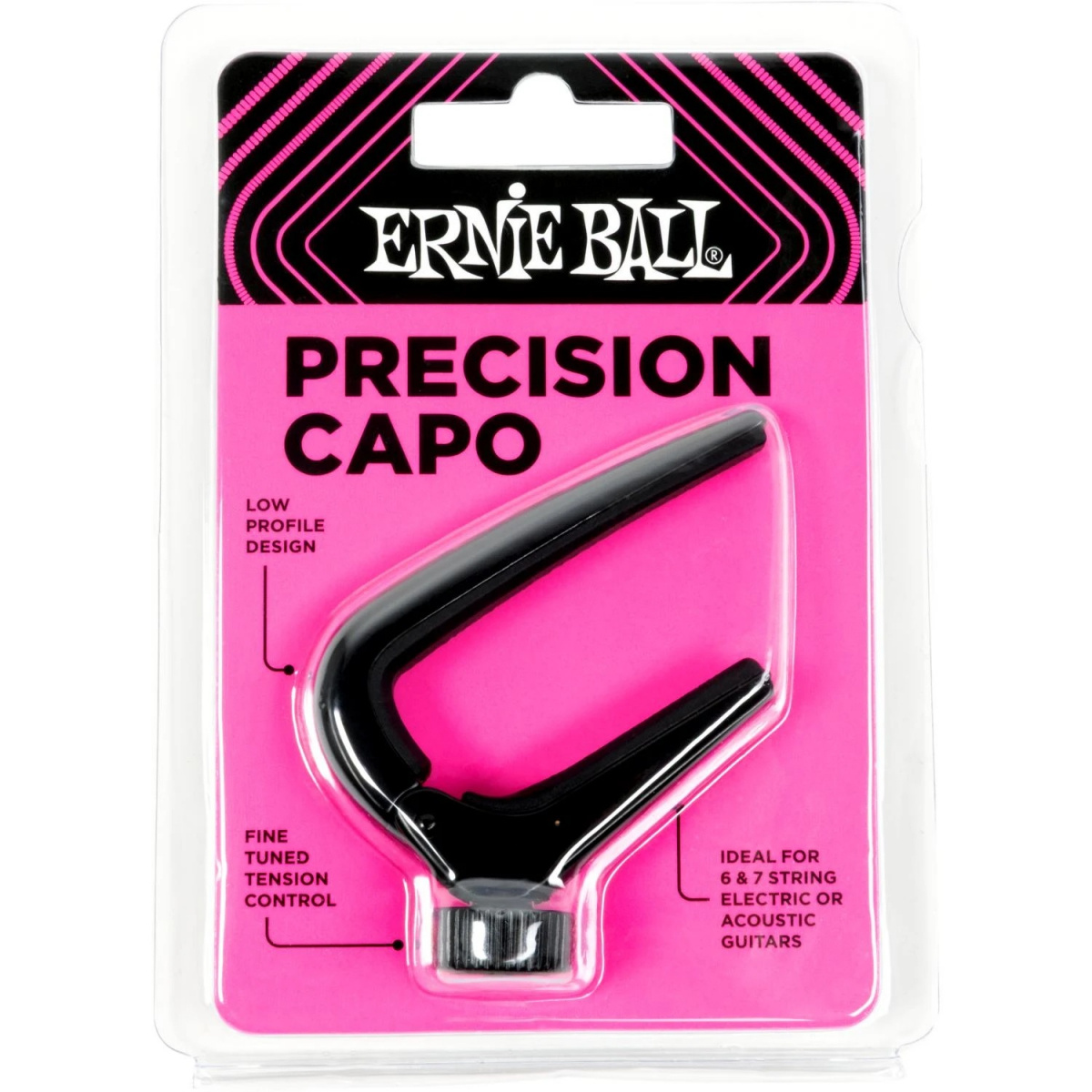 Shubb 9631 Precision Capo f�r gitarr i svart finish