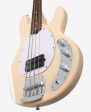 Sterling by Music Man StingRay RAY4 - Vintage Cream Sterling StingRay RAY4 aktiv elbas för rock, pop, funk och metal.