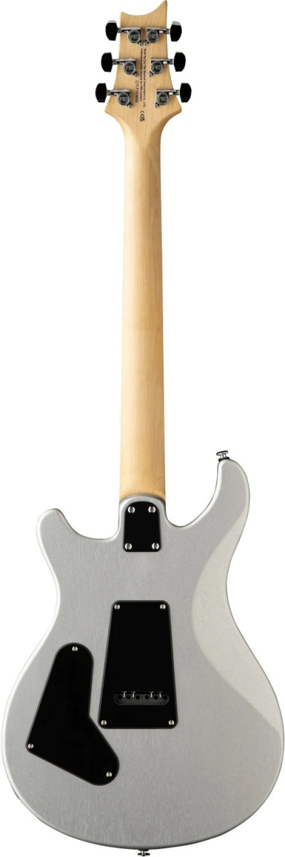 Baksidan av en PRS SE CE24 Standard elgitarr i satin silver finish