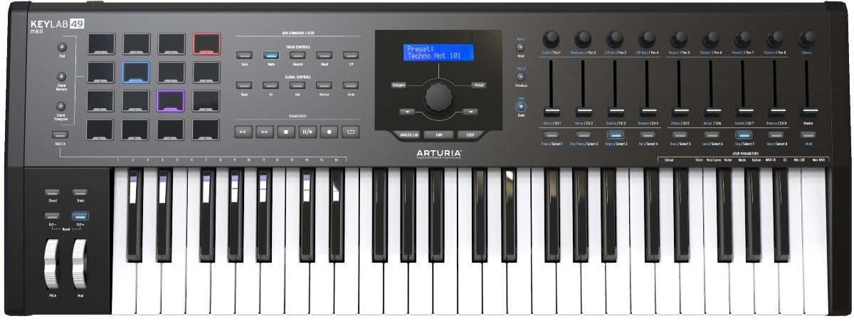 Arturia Keylab MkII 49 USB Controller - Svart