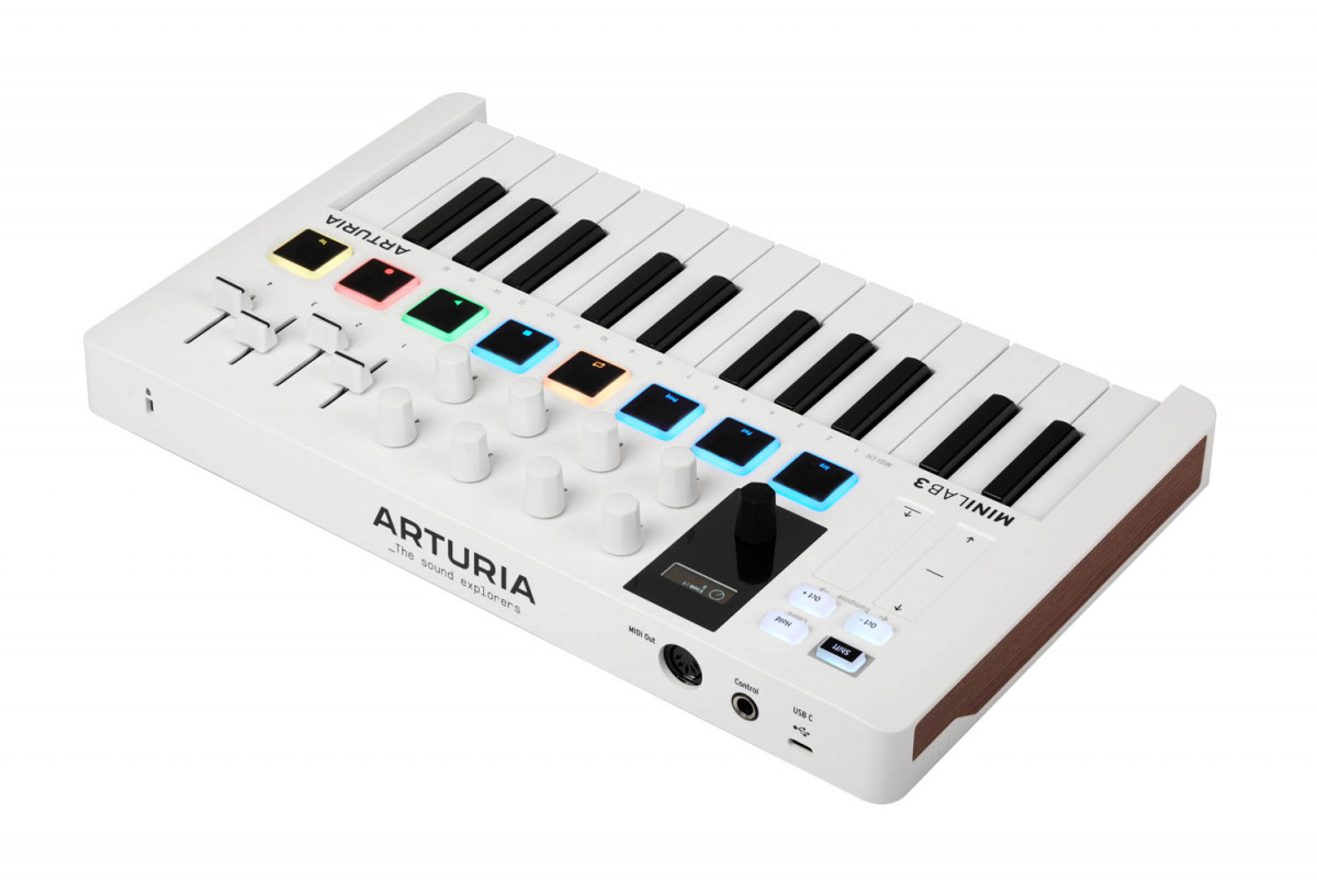 Arturia Minilab 3 USB Controller Keyboard - White