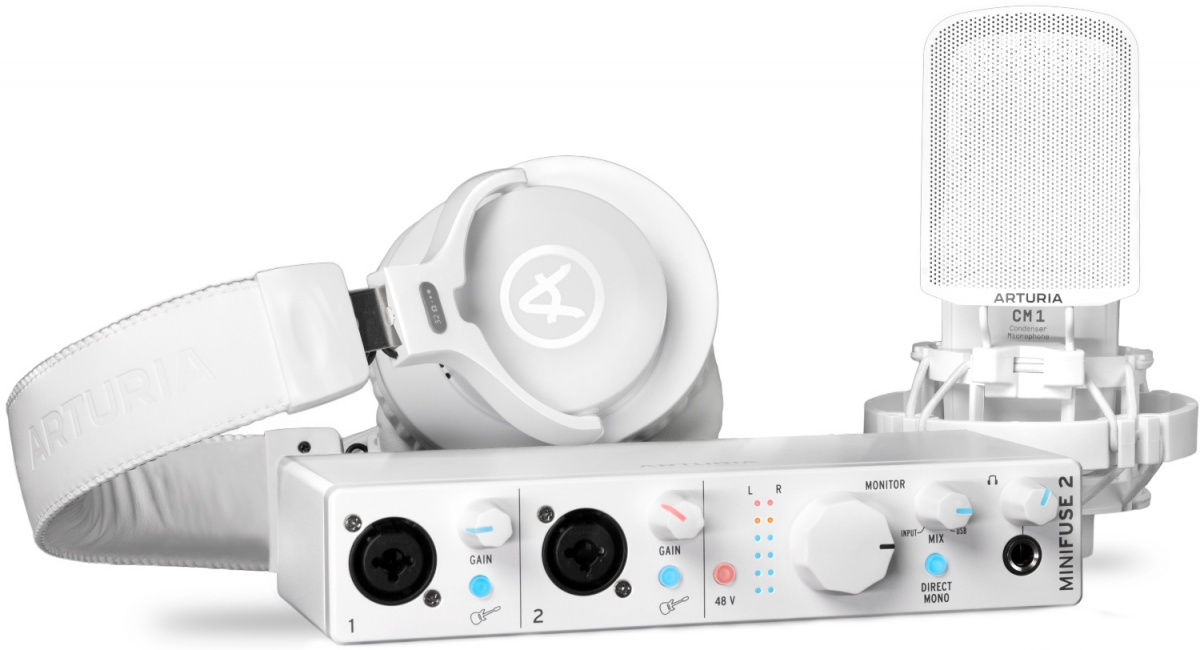 Studiopaket fr�n Arturia i vit finish