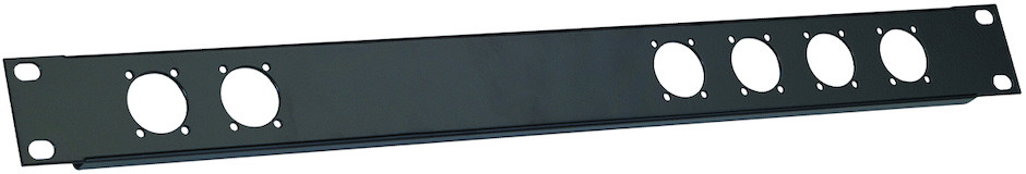 K&M 28306 Rackpanel 6x XLR [1U]