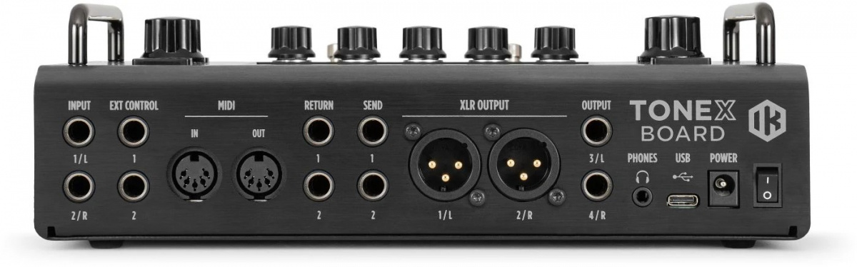 IK Multimedia TONEX Board anslutningar och I/O