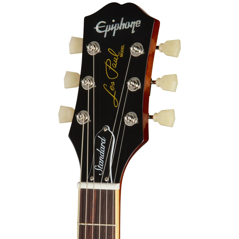 Huvudet p� en Epiphone Les Paul Standard 50s elgitarr i Washed Cherry Sunburst finish
