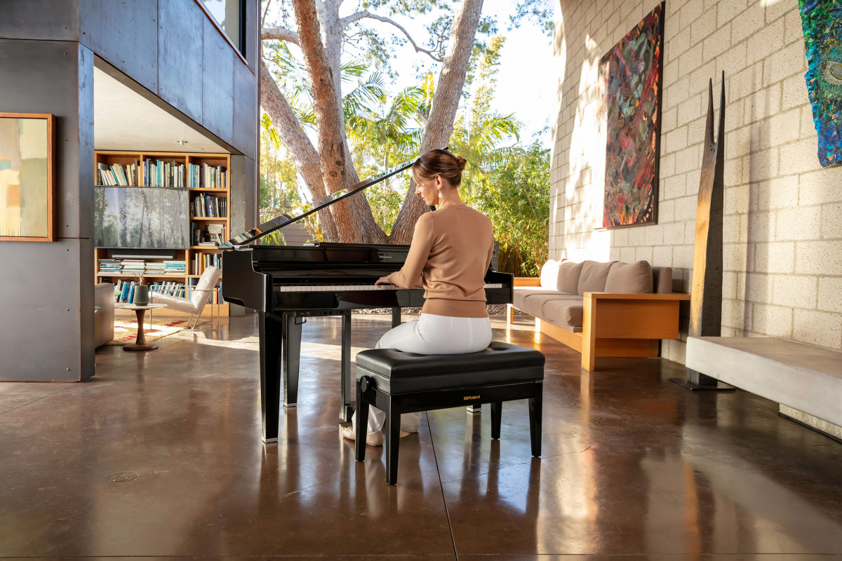 Roland GP-6 Digitalflygel - Svart Polerad