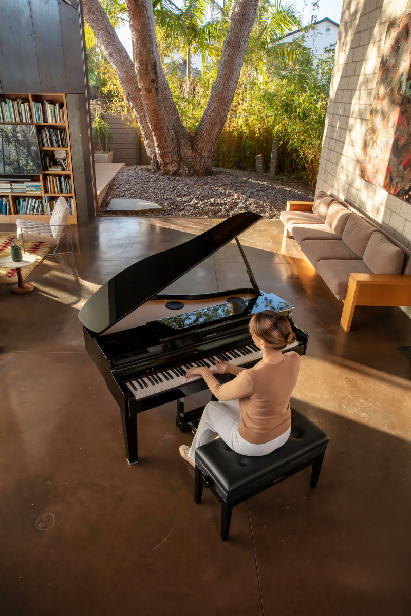 Roland GP-6 Digitalflygel - Svart Polerad