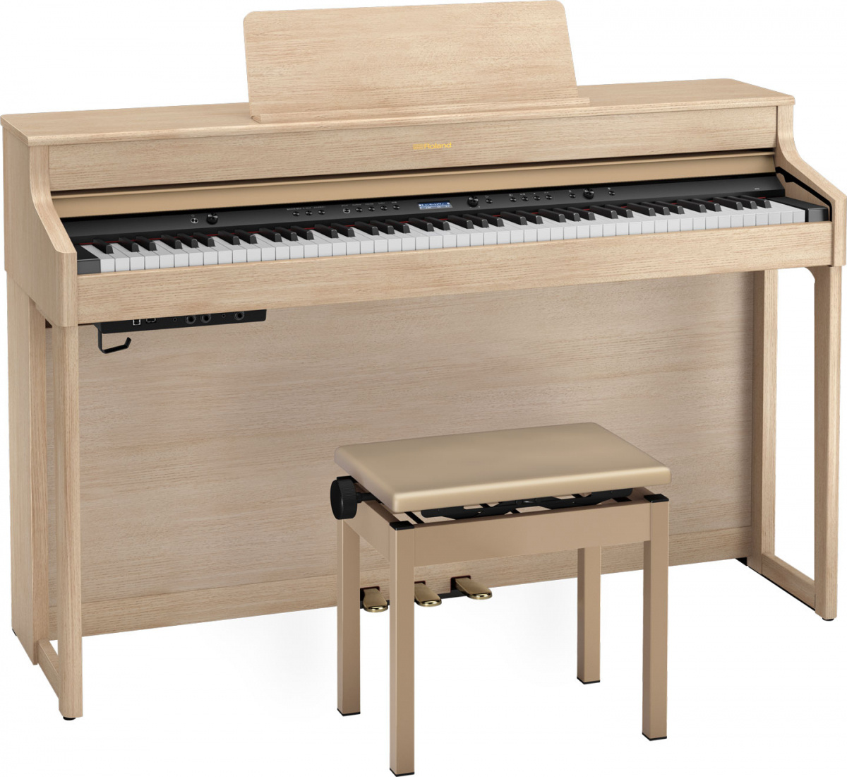 Roland HP702 Digital Piano - Light Oak