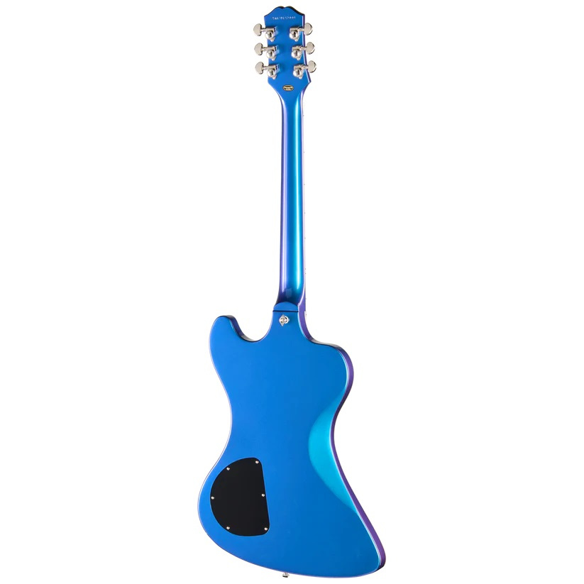 Baksidan av Epiphone Futura RD Custom elgitarr i Twilight Shift finish