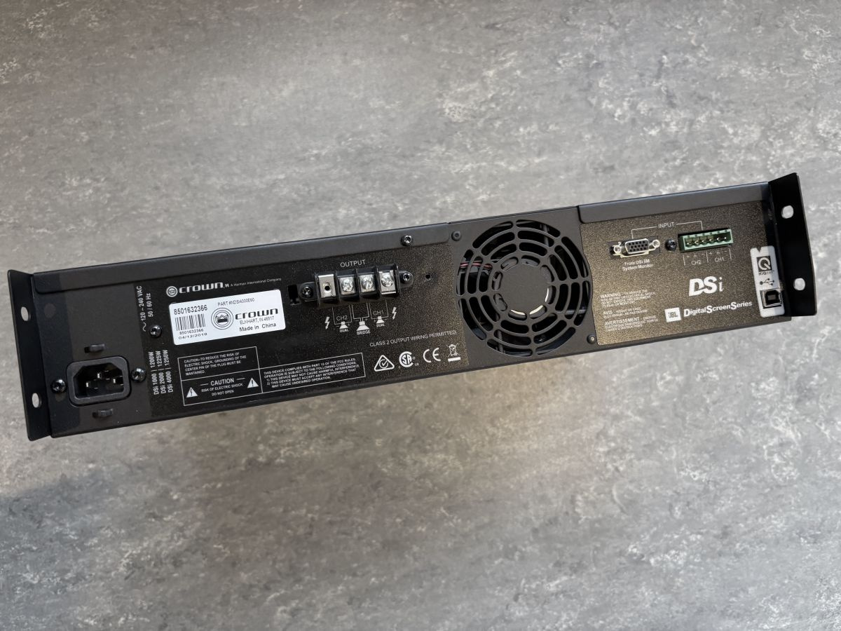 Crown DSi4000 Slutsteg med DSP - Demo