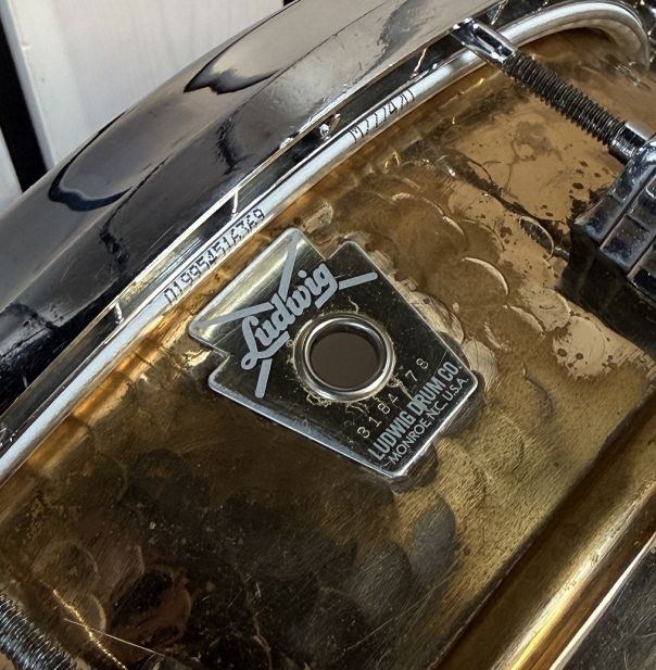 Ludwig Hammered Bronze virvel 14x6.5 - Begagnad