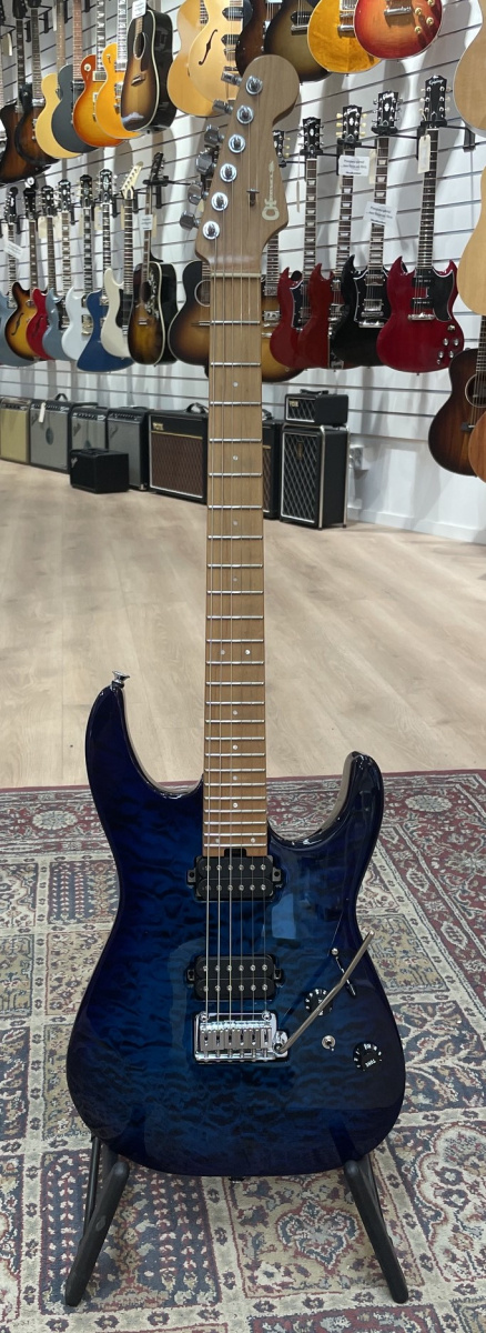 Charvel Pro-Mod DK24 HH 2PT CM QM Chlorine Burst - Begagnad