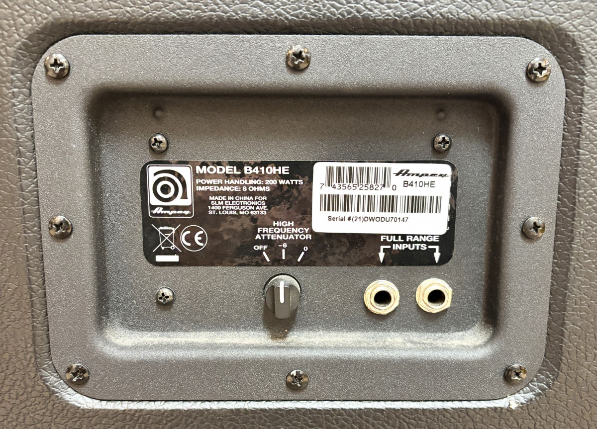 Ampeg B410HE 4x10 Baskabinett - begagnad