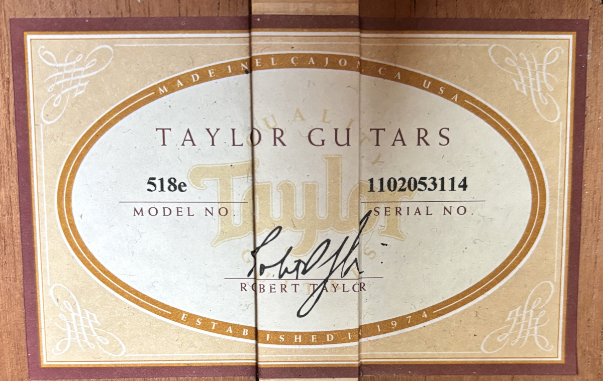 Taylor 518e Grand Orchestra - begagnad