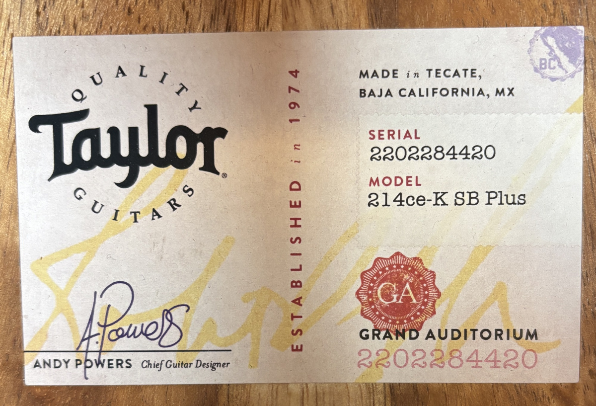 Taylor 214ce-K SB Plus - begagnad