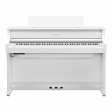 Yamaha CLP-875 - Vit Yamaha CLP875WH digitalpiano i vit finish sett framifrån