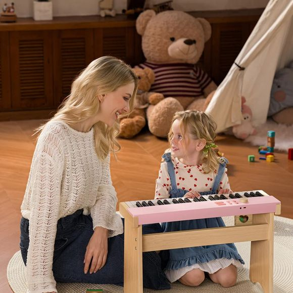 Donner KIDO V-20 Piano f�r barn - light pink