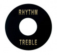 Boston EP-508-B Toggle Switch Plate - Black