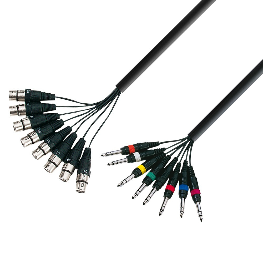 Adam Hall Multikabel 8x TRS - XLRf - 5m