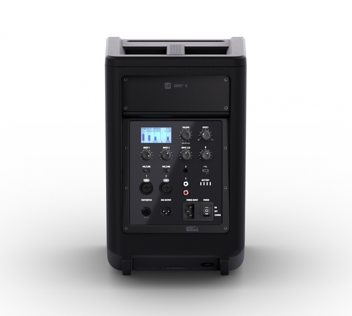 V�ldigt kompakt h�gtalare fr�n LD Systems. M�ngsidig f�r de flesta arrangemang.