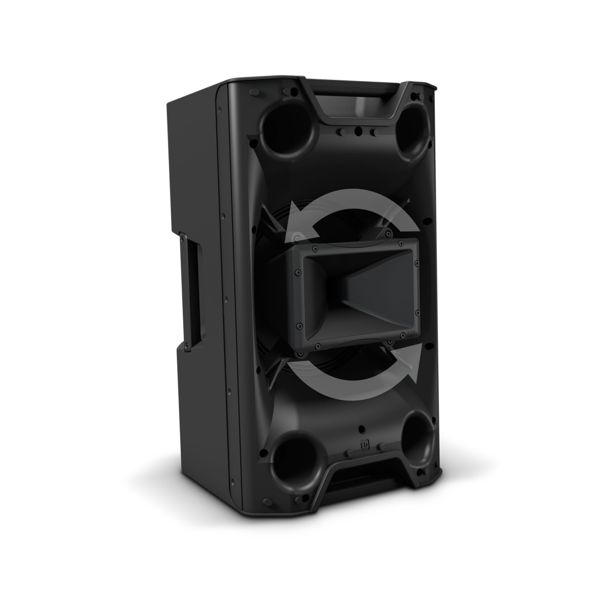 Detaljbild på en LD Systems ICOA 12 A BT aktiv PA-högtalare med Bluetooth